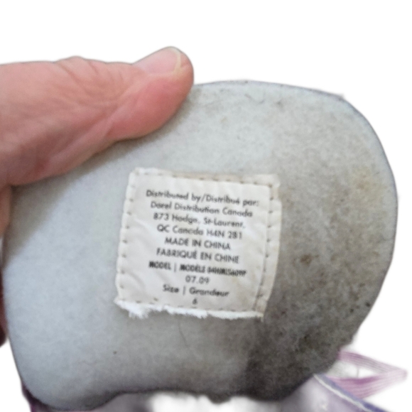 Vintage Disney Hannah Montana Ice Figure Skates Girls 6 Purple Glitter - Picture 9 of 11